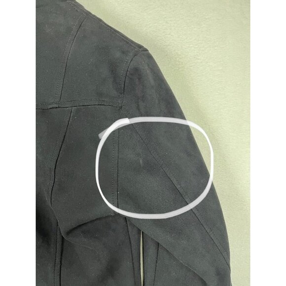 Members only Women's Faux Suede Biker Jacket black size S - Picture 13 of 13